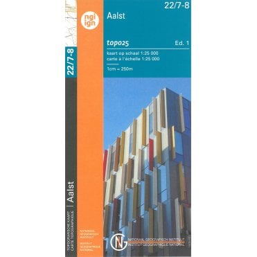 St-Lievens - Houtem - Aalst - Belgium IGN Topo map 22/7-8