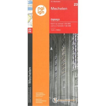 Mechelen - Belgium IGN Topo map 23