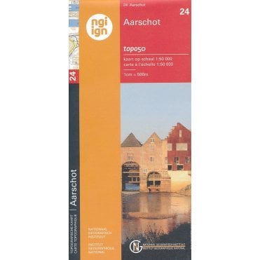 Aarschot - Belgium IGN Topo map 24