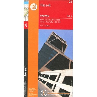 Hasselt - Belgium IGN Topo map 25