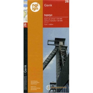 Genk - Belgium IGN Topo map 26