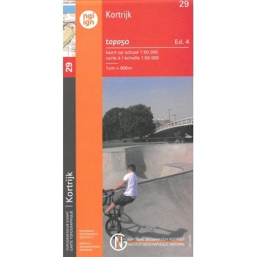 Kortrijk - Belgium IGN Topo map 29
