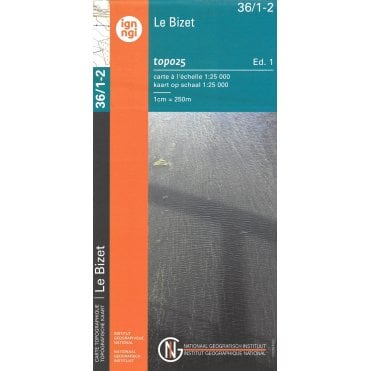 De Seule - Le Bizet - Belgium IGN Topo map 36/1-2