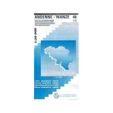 Andenne - Wanze - Belgium IGN Topo map 48/1-2