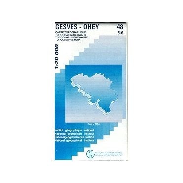 Gesves - Ohey - Belgium IGN Topo map 48/5-6