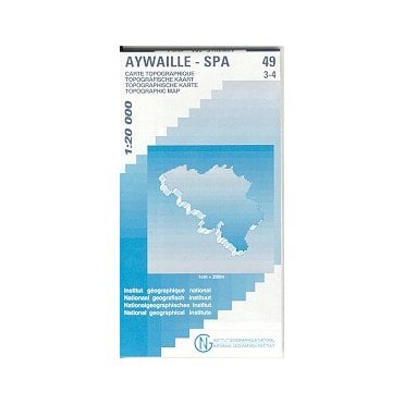 Aywaille - Spa - Belgium IGN Topo map 49/3-4
