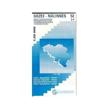 Gozee - Nalinnes - Belgium IGN Topo map 52/3-4