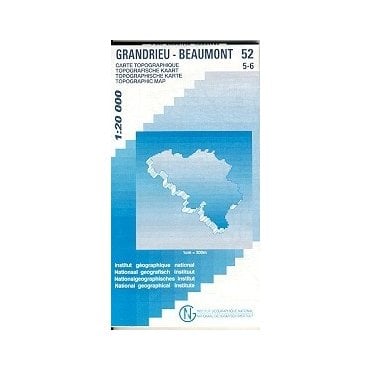 Grandrieu - Beaumont - Belgium IGN Topo map 52/5-6