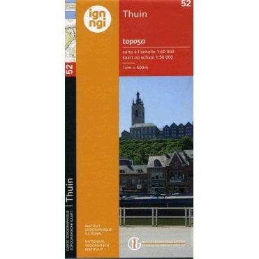 Thuin - Belgium IGN Topo map 52