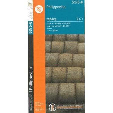 Philippeville - Rosee - Belgium IGN Topo map 53/5-6