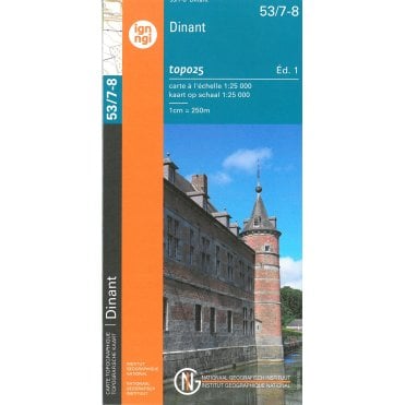 Hastiere - Dinant - Belgium IGN Topo map 53/7-8
