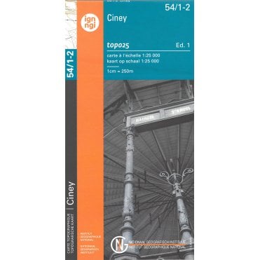 Natoye - Ciney - Belgium IGN Topo map 54/1-2