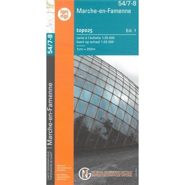 Aye / Marche-En-Famenne - Belgium IGN Topo map 54/7-8