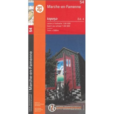 Marche-En-Famenne - Belgium IGN Topo map 54