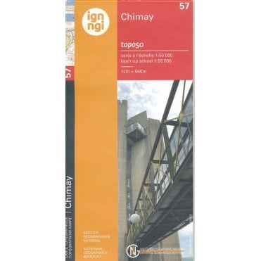 Chimay - Belgium IGN Topo map 57
