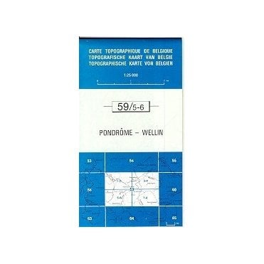 Pondrome - Wellin - Belgium IGN Topo map 59/5-6