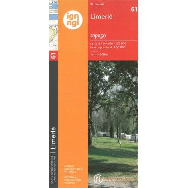 Limerle - Belgium IGN Topo map 61