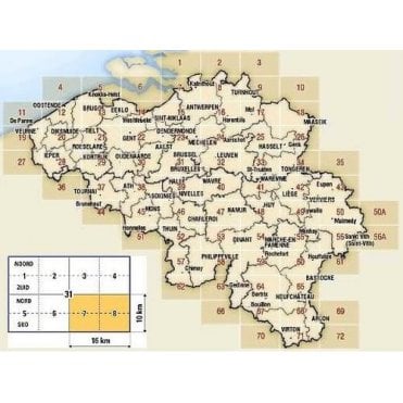 Ste-Marie-Chevigny / Sibret - Belgium IGN Topo map 65/1-2