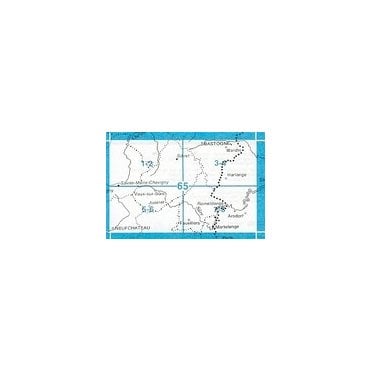 Neufchateau - Juseret - Belgium IGN Topo map 65/5-6