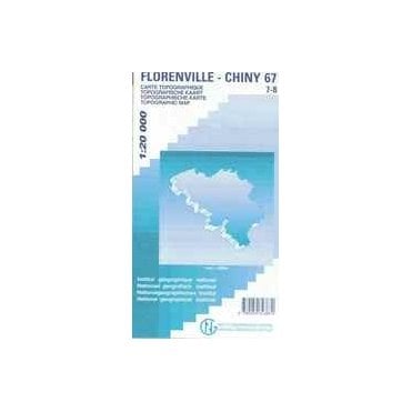 Florenville - Izel - Belgium IGN Topo map 67/7-8