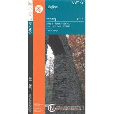 Assenois - Anzlier - Belgium IGN Topo map 68/1-2