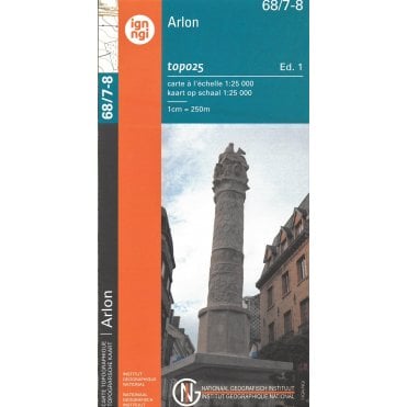 Habay-La-Neuve - Arlon - Belgium IGN Topo map 68/7-8
