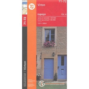 Virton - Belgium IGN Topo map 71-72