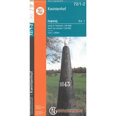 Hauwald - Belgium IGN Topo map 72/1-2