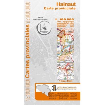 Hainaut Province, Belgium - 100k NGI Map