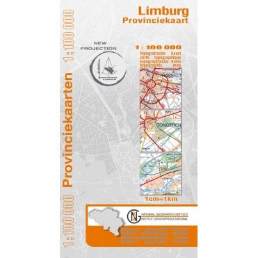 Limburg Province, Belgium - 100k NGI Map