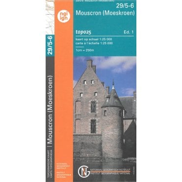 Mouscron (Moeskroen) - Belgium IGN Topo map 29/5-6