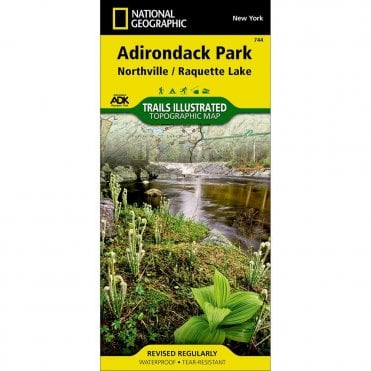 Northville, Raquette Lake: Adirondack Park Trail Map - Nat Geo 744