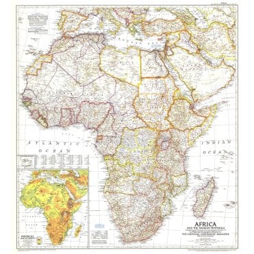 Africa and the Arabian Peninsula  -  Published 1950