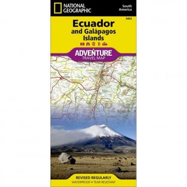 Ecuador and Galapagos Islands Adventure Map - Nat Geo 3403