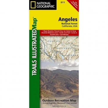 Angeles National Forest Trail Map - Nat Geo 811