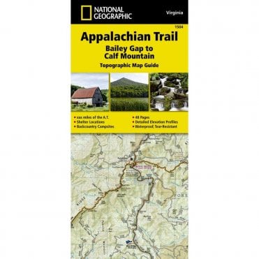 Appalachian Trail, Bailey Gap to Calf Mountain %5BVirginia%5D Trail Map - Nat Geo 1504