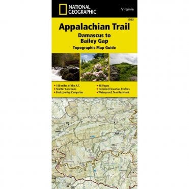 Appalachian Trail, Damascus to Bailey Gap %5BVirginia%5D Trail Map - Nat Geo 1503