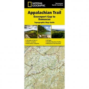 Appalachian Trail, Davenport Gap to Damascus %5BNorth Carolina, Tennessee%5D Trail Map - Nat Geo 1502
