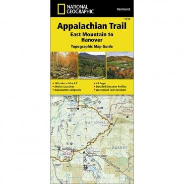 Appalachian Trail, East Mountain to Hanover %5BVermont%5D Trail Map - Nat Geo 1510