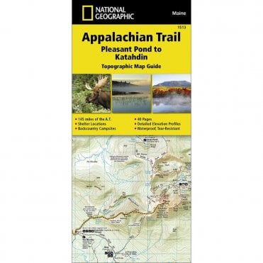 Appalachian Trail, Pleasant Pond to Katahdin %5BMaine%5D Trail Map - Nat Geo 1513