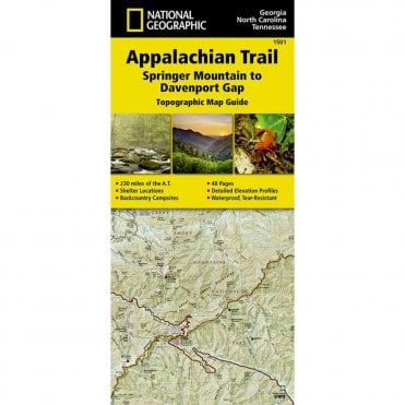 Appalachian Trail, Springer Mountain to Davenport Gap %5BGeorgia, North Carolina, Tennessee%5D Trail Map - Nat Geo 1501