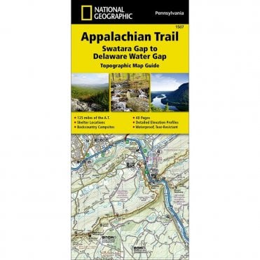 Appalachian Trail, Swatara Gap to Delaware Water Gap %5BPennsylvania%5D Trail Map - Nat Geo 1507