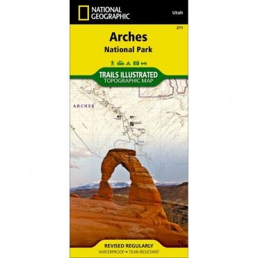 Arches National Park Trail Map - Nat Geo 211