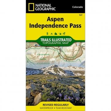 Aspen, Independence Pass Trail Map - Nat Geo 127