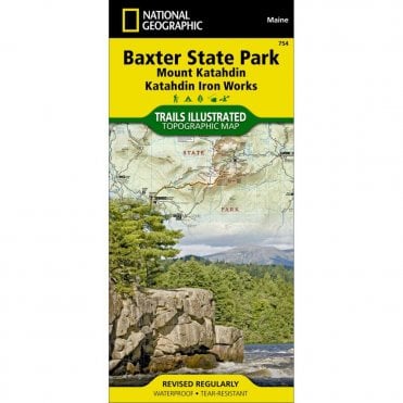 Baxter State Park %5BMount Katahdin, Katahdin Iron Works%5D Trail Map - Nat Geo 754
