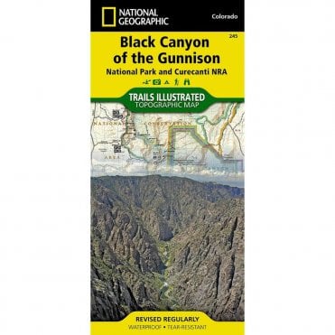 Black Canyon of the Gunnison National Park %5BCurecanti National Recreation Area%5D Trail Map - Nat Geo 245