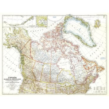 Canada, Alaska and Greenland  -  Published 1947