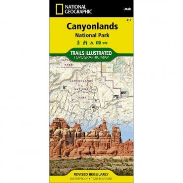 Canyonlands National Park Trail Map - Nat Geo 210