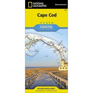Cape Cod Trail Map - Nat Geo 250