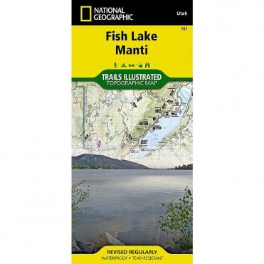 Fish Lake, Manti Trail Map - Nat Geo 707
